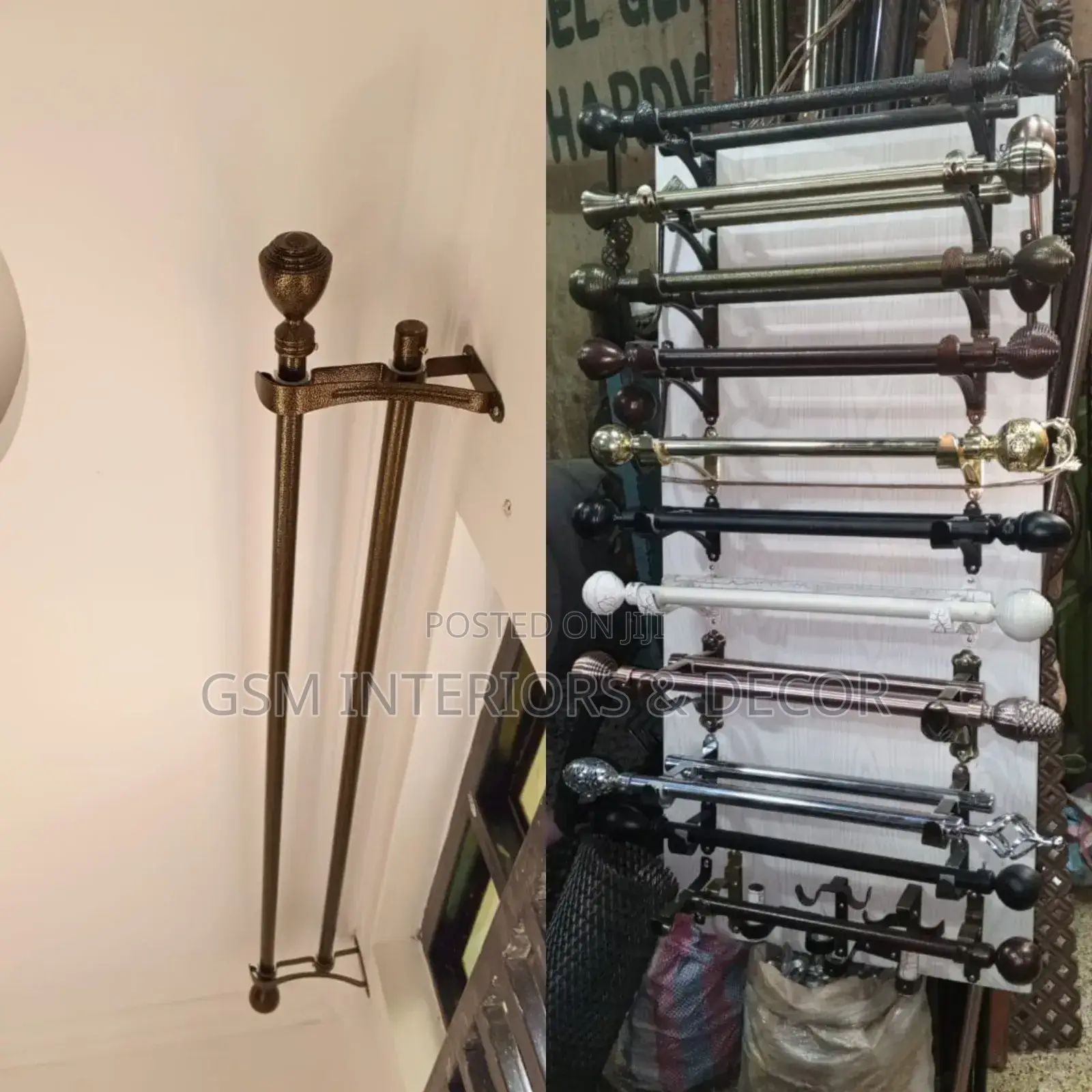 Jua Kali Powder Coated Rods Bronze