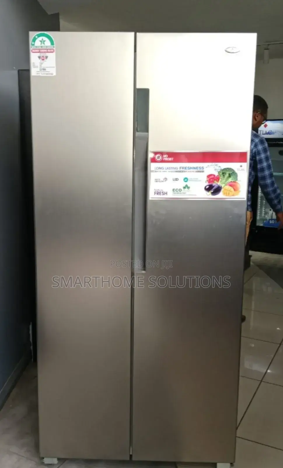 430 Litres Tlac Side by Side Nofrost Grey Refrigerator