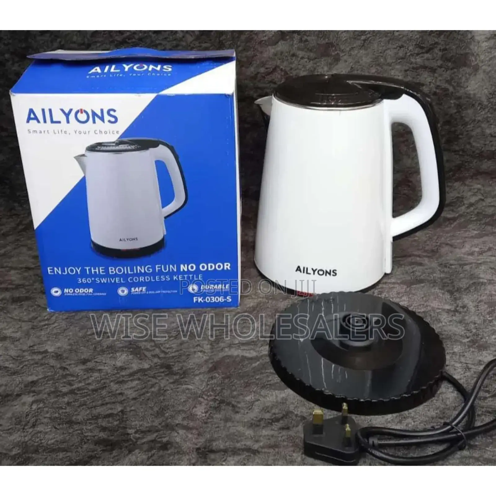Fk-0306 1.8ltr Electric White Kettle
