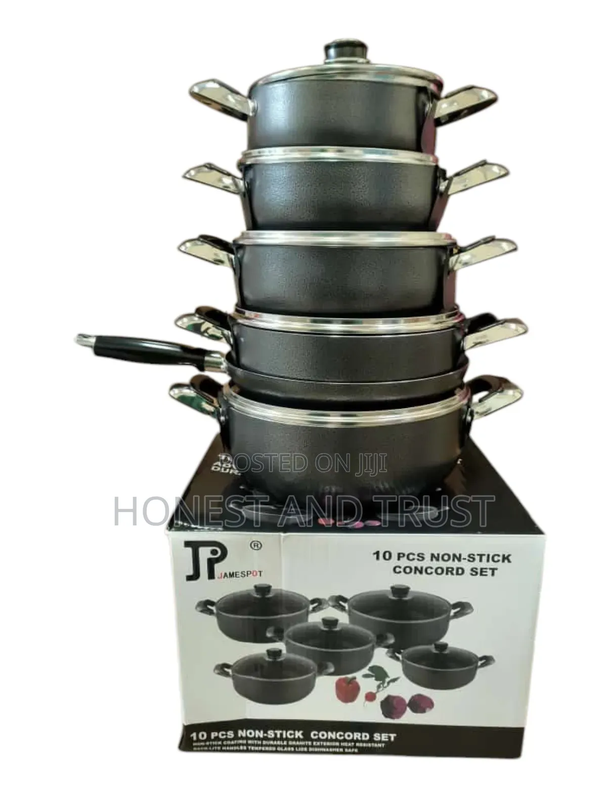 Jp Nonstick Sufuria 10 Pieces