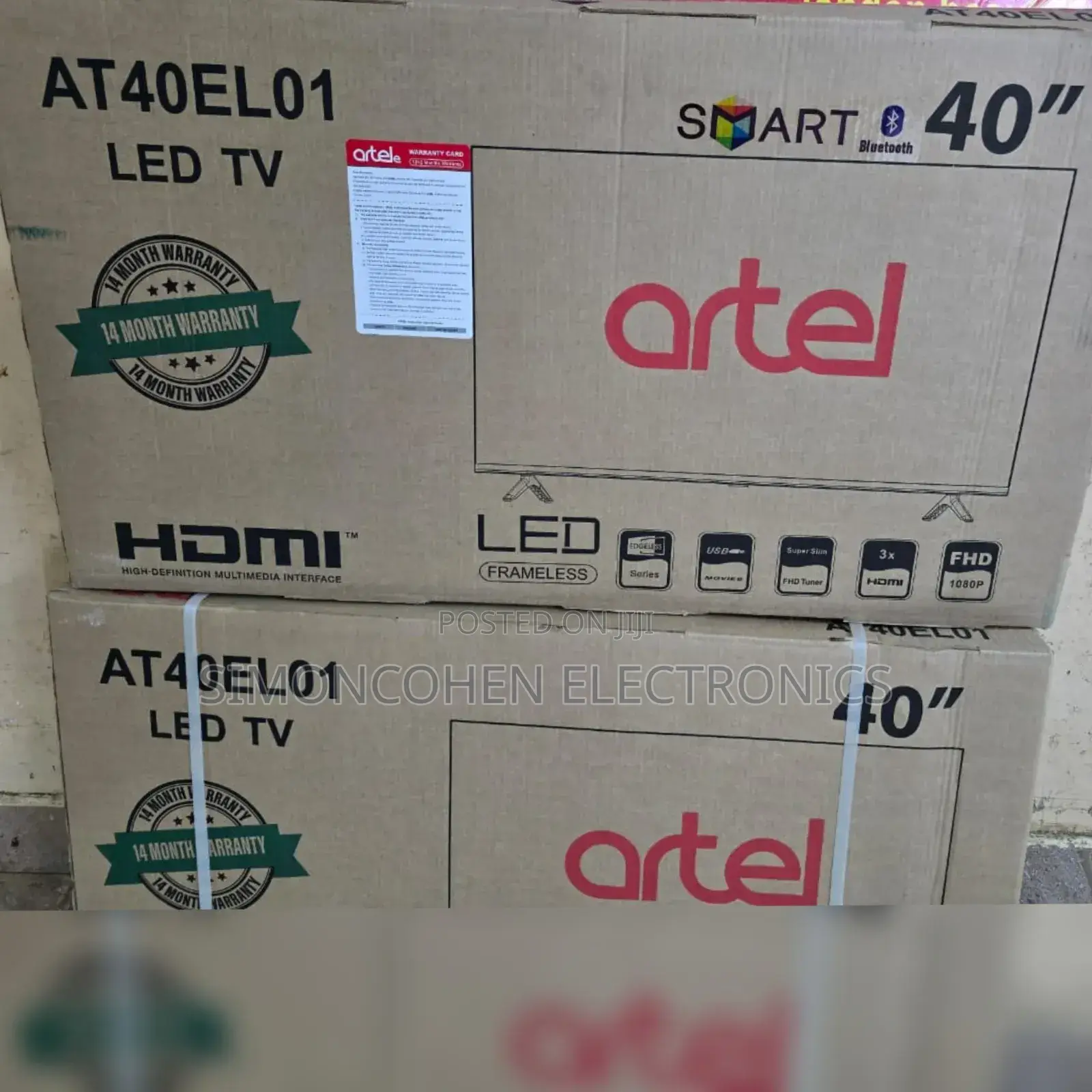 Artel 40 Inch Smart Android Frameless Tv