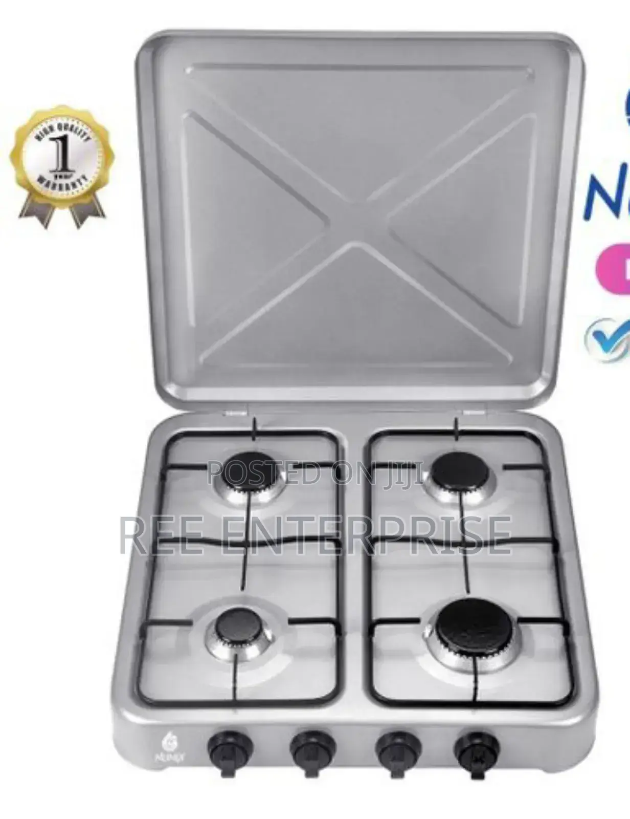 Nunix Full Gas 4 Burner Table Top Cooker