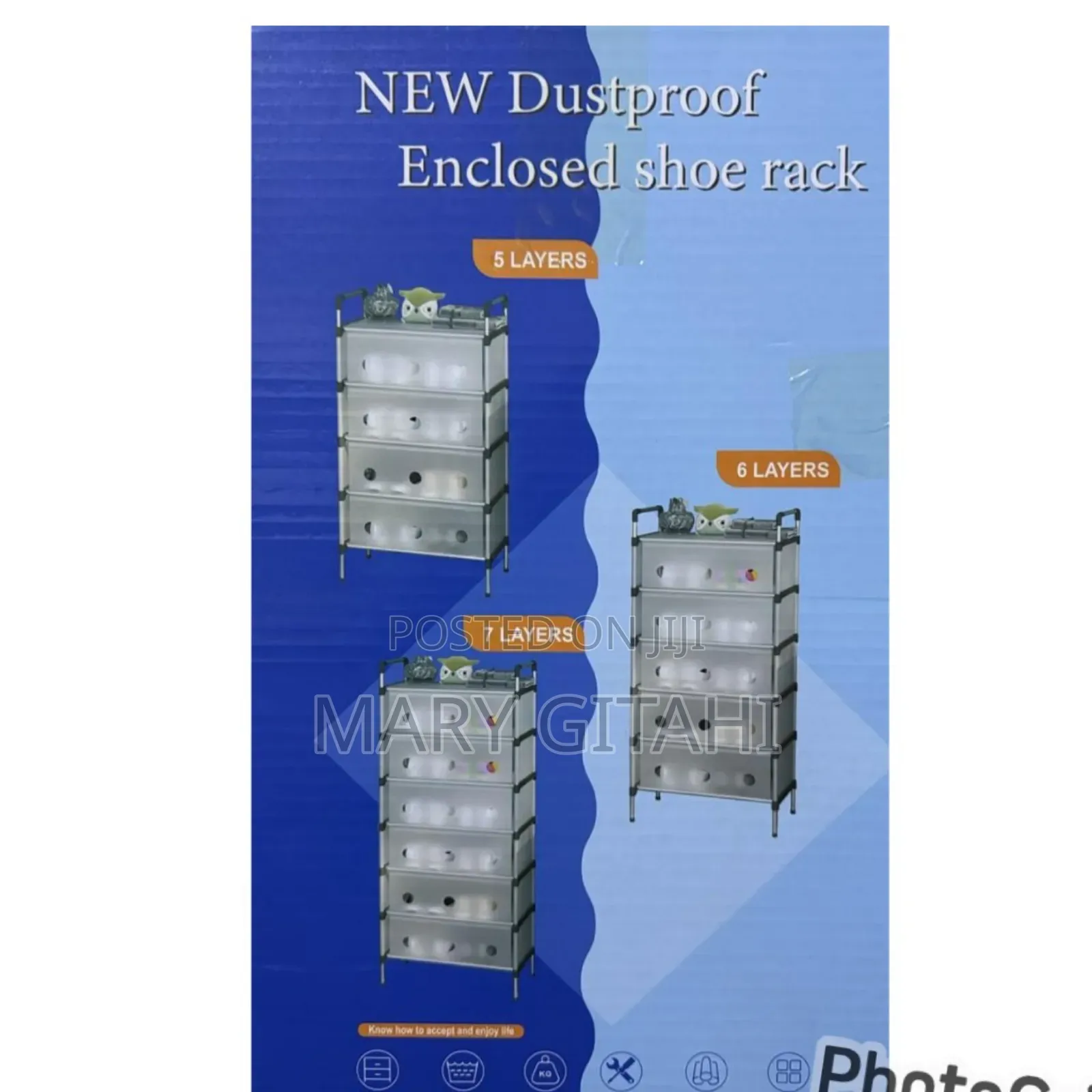 New High Quality Enclosed Shoerack