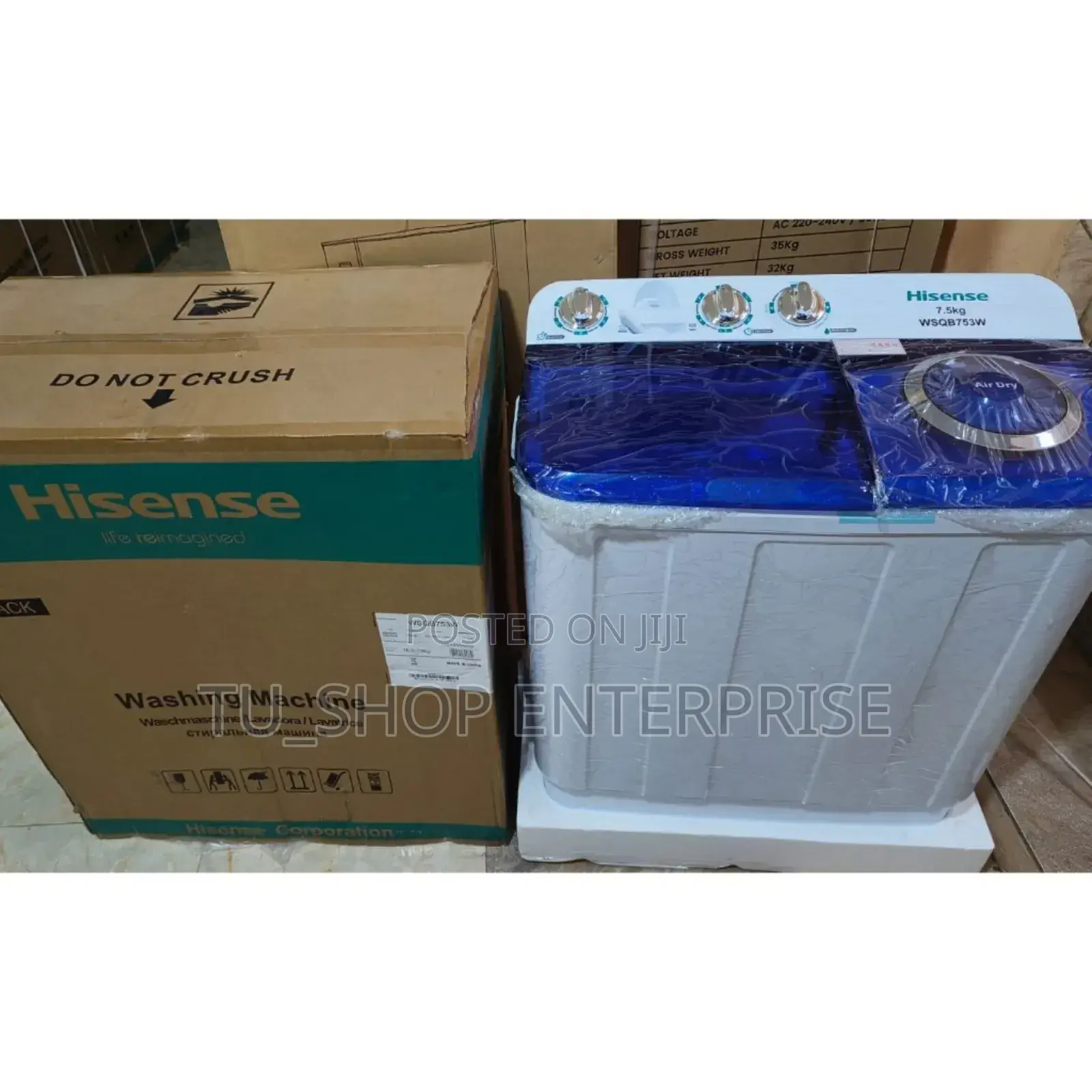 Washing Machine !!Hisense 7.5kg Twin Tub Machine Top Load