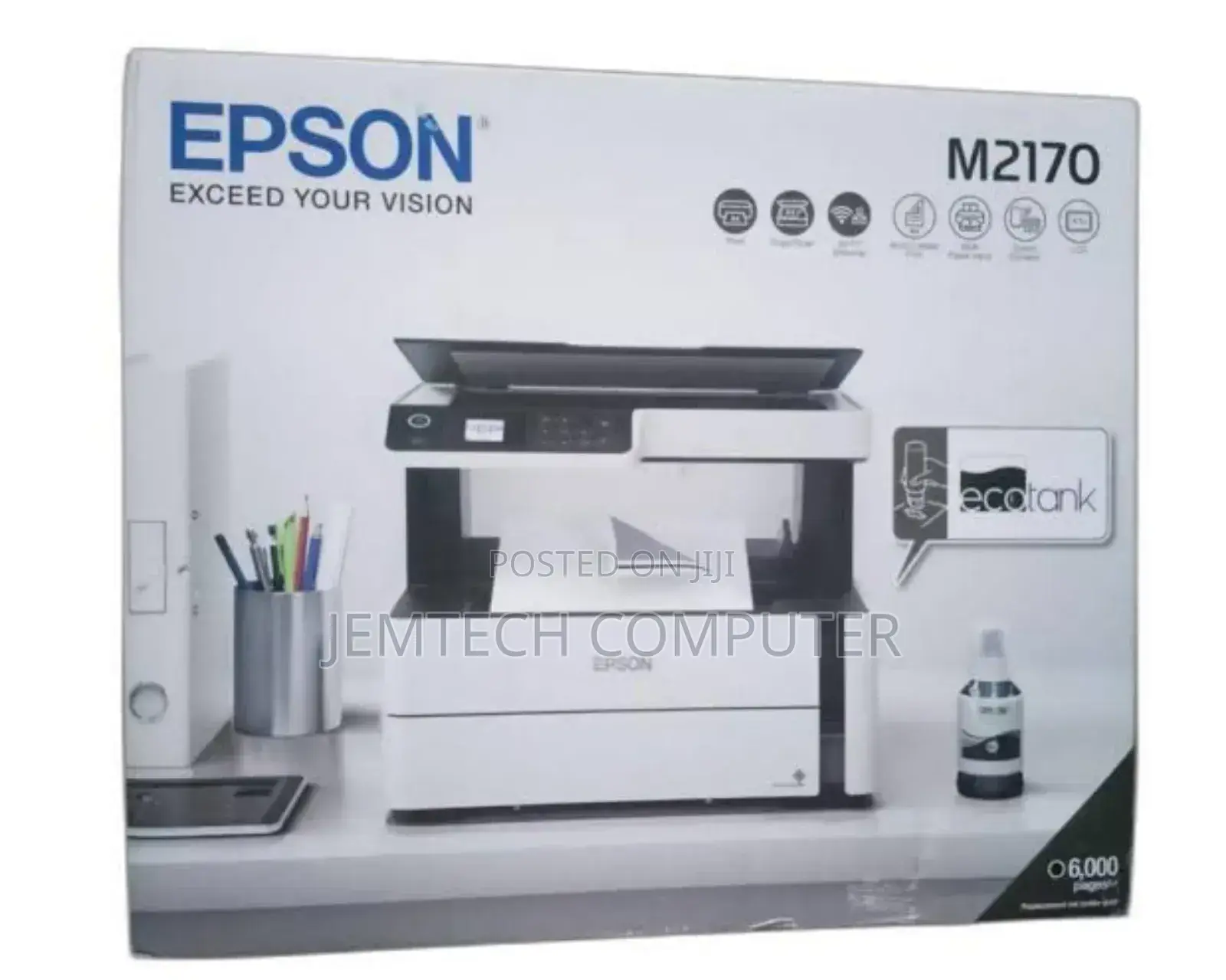 Epson Ecotank M2170 Monochrome A4 Wi-Fi Duplex Printer