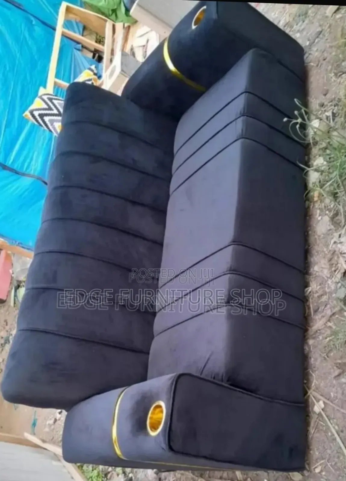 Affordable Three Seater Black in Colour