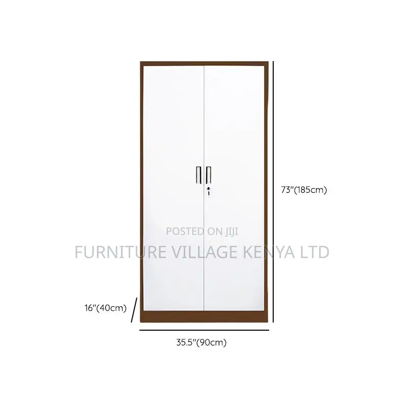 Cabinets:2-Door Multi-Shelf Steel Office Filling Cupboard