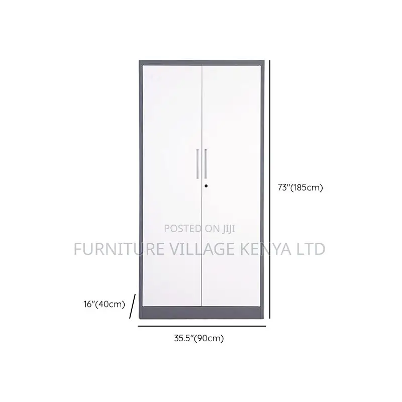Cabinets:2-Door Multi-Shelf Steel Office Filling Cupboard