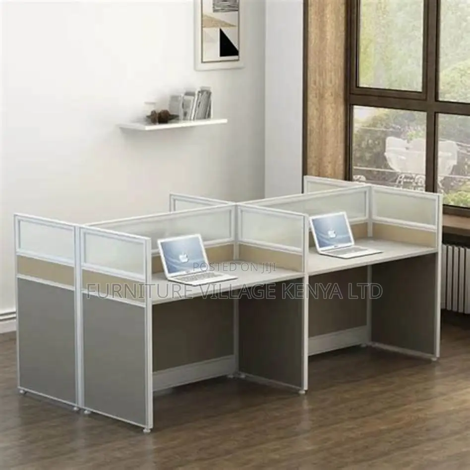 Workstations: Compact Office Workstation for Four Seater