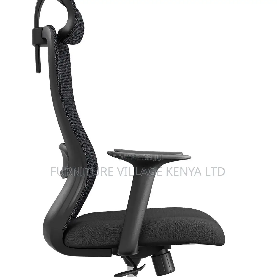 Office Chair:Lumbar-Supported Study Chair With Headrest