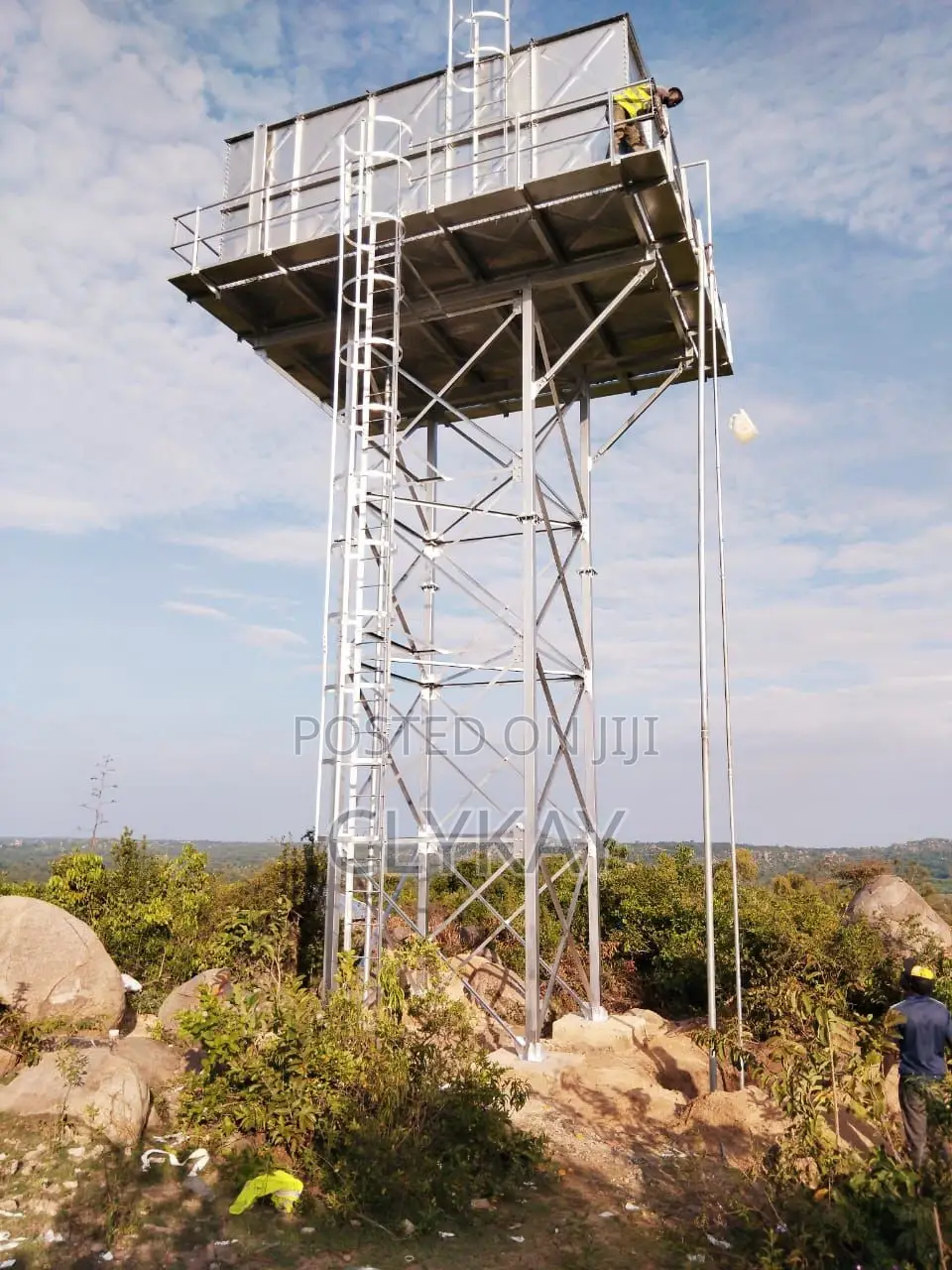 Raised Elevated Steel Water Tank 12 Metres
