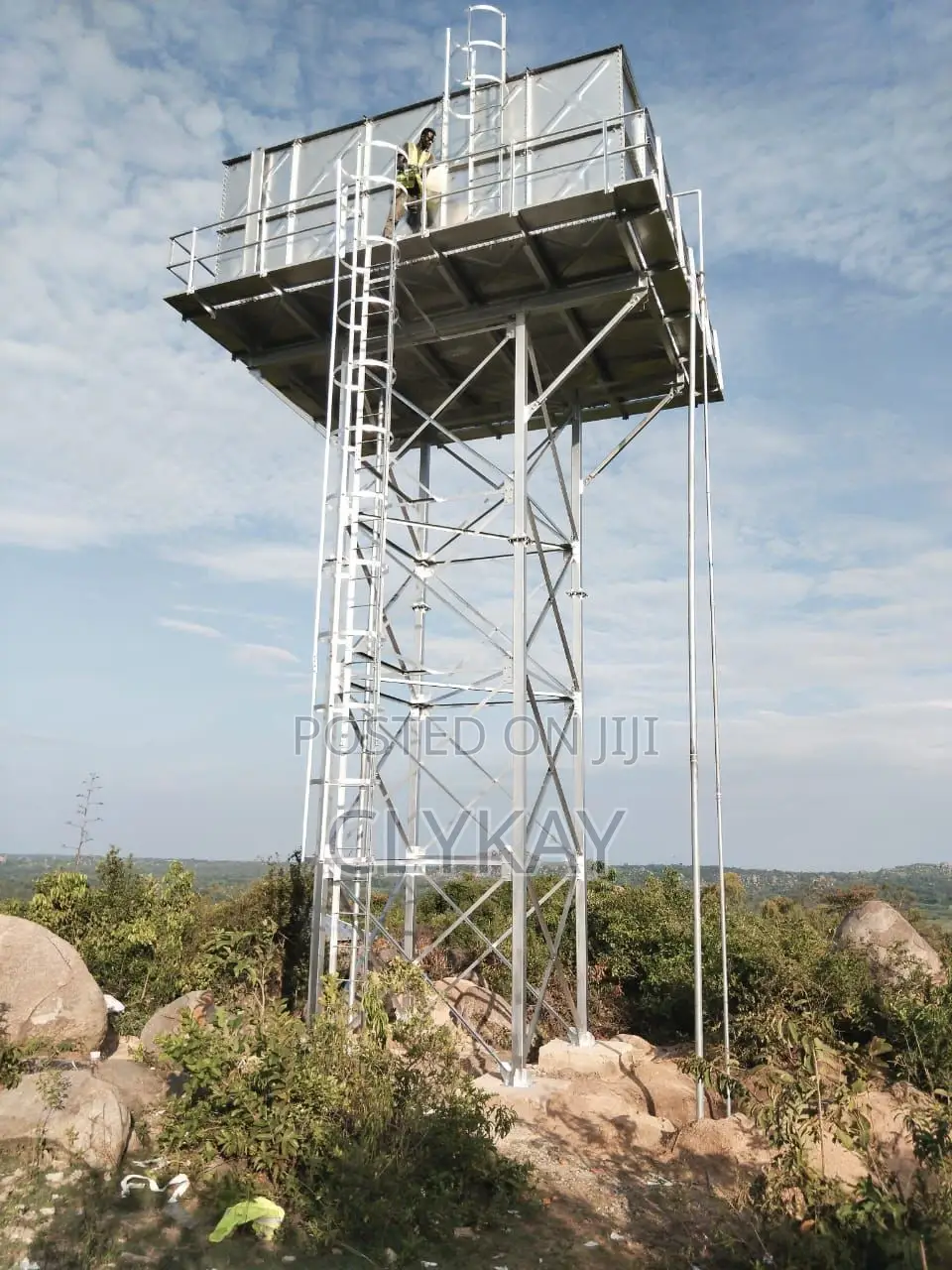 Raised Elevated Steel Water Tank 12 Metres