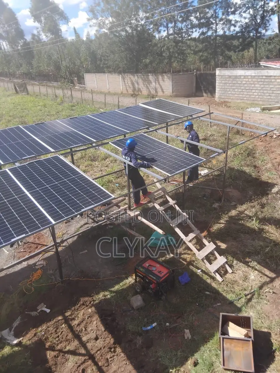 Solar Borehole Works Pumps and Solar Panels