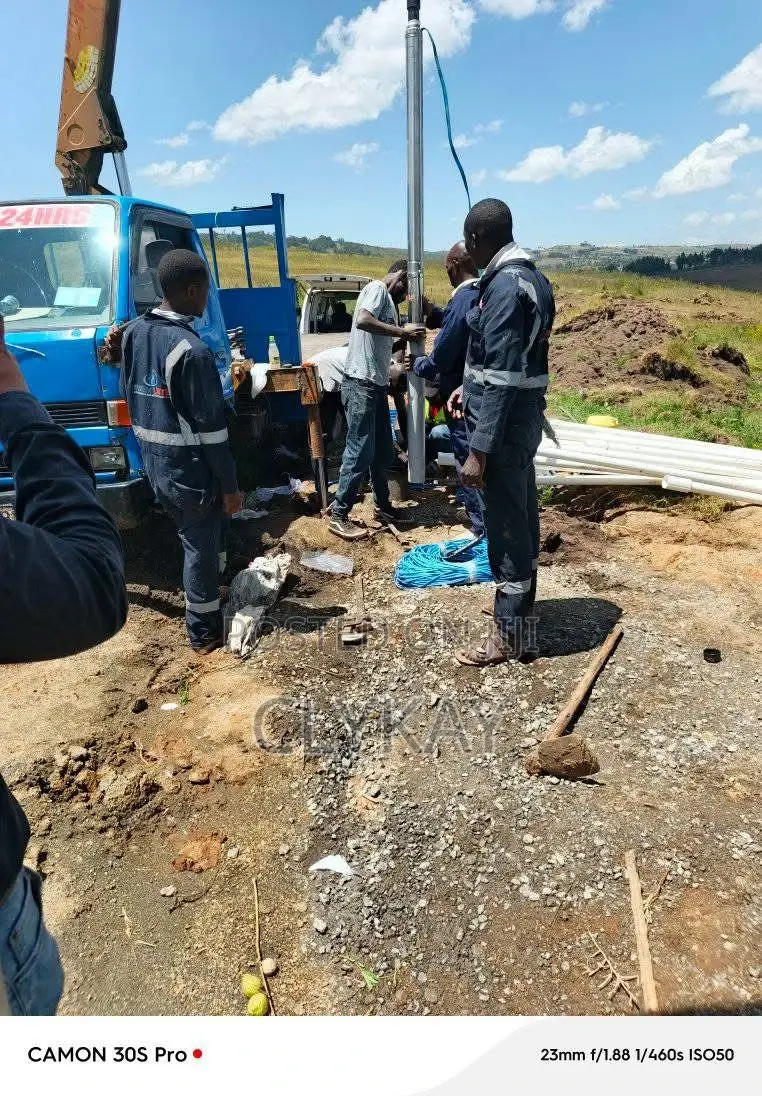 Solar Borehole Works Pumps and Solar Panels