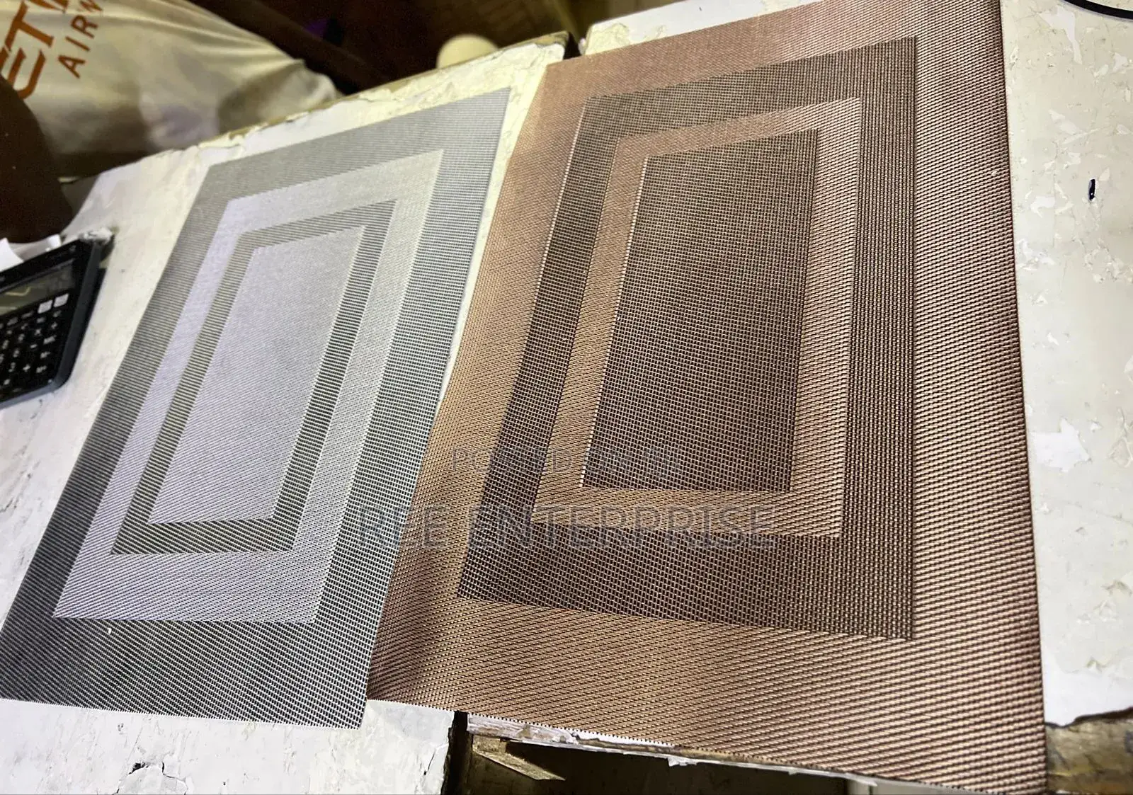 6 PCS PVC Wooven Mat