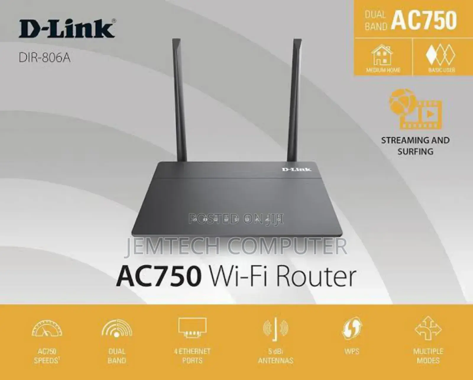 D-Link Dir-806 – Ac750 Dual Band Wireless Router
