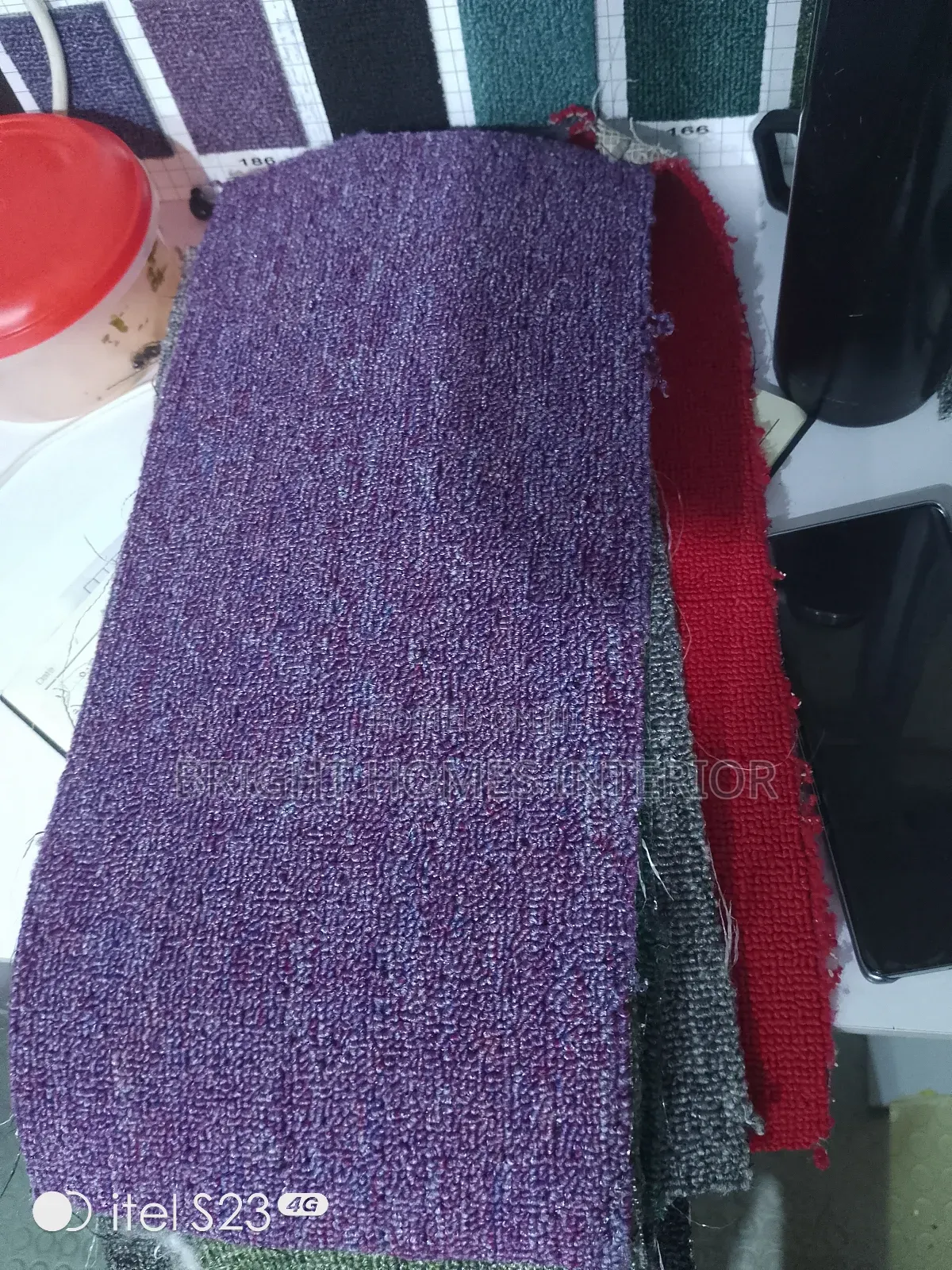 Purple Delta 4mm Carpet Available