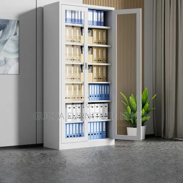 Cabinet:2-Lockable Door Metallic Storage System for Office