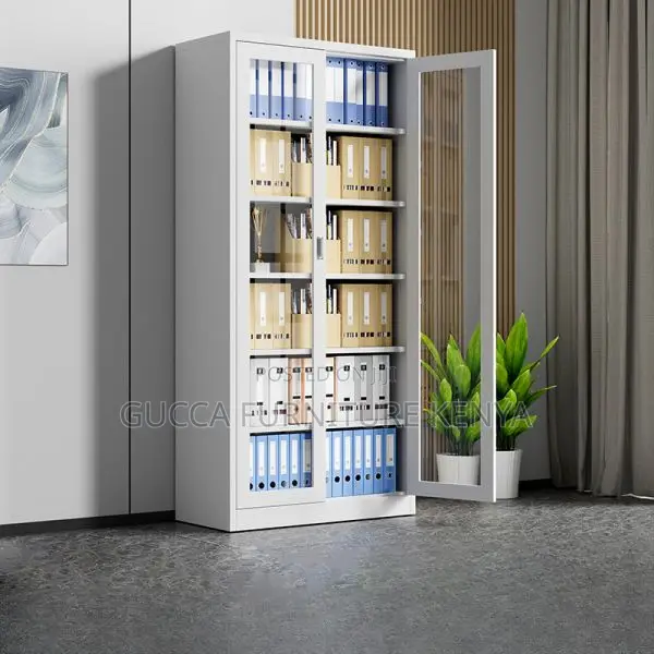 Cabinet:2-Lockable Door Metallic Storage System for Office