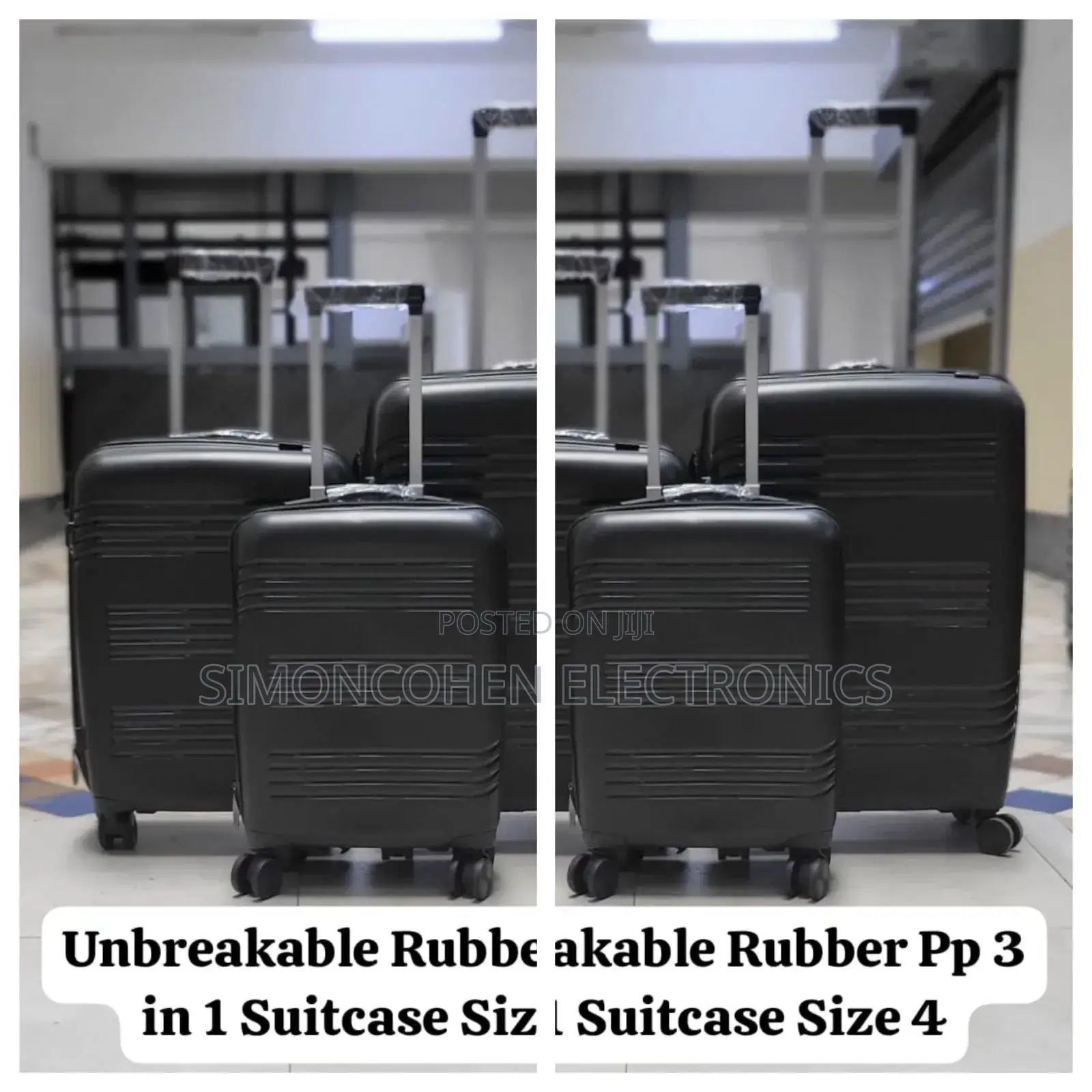 3 in 1 Unbreakable Rubber Pp Suitcase
