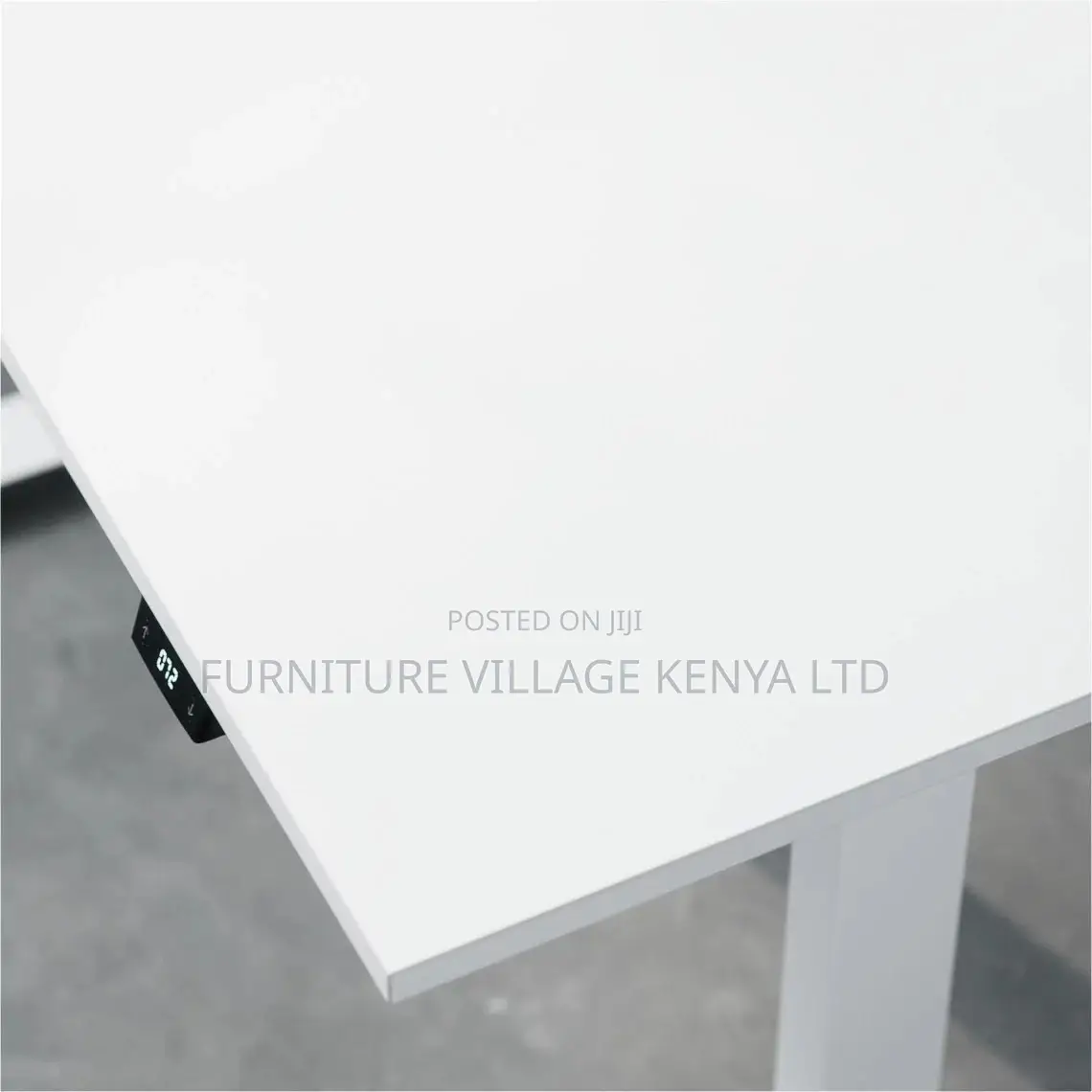 Office Desk:120cm Ergonomic Electric Wood White Office Desk