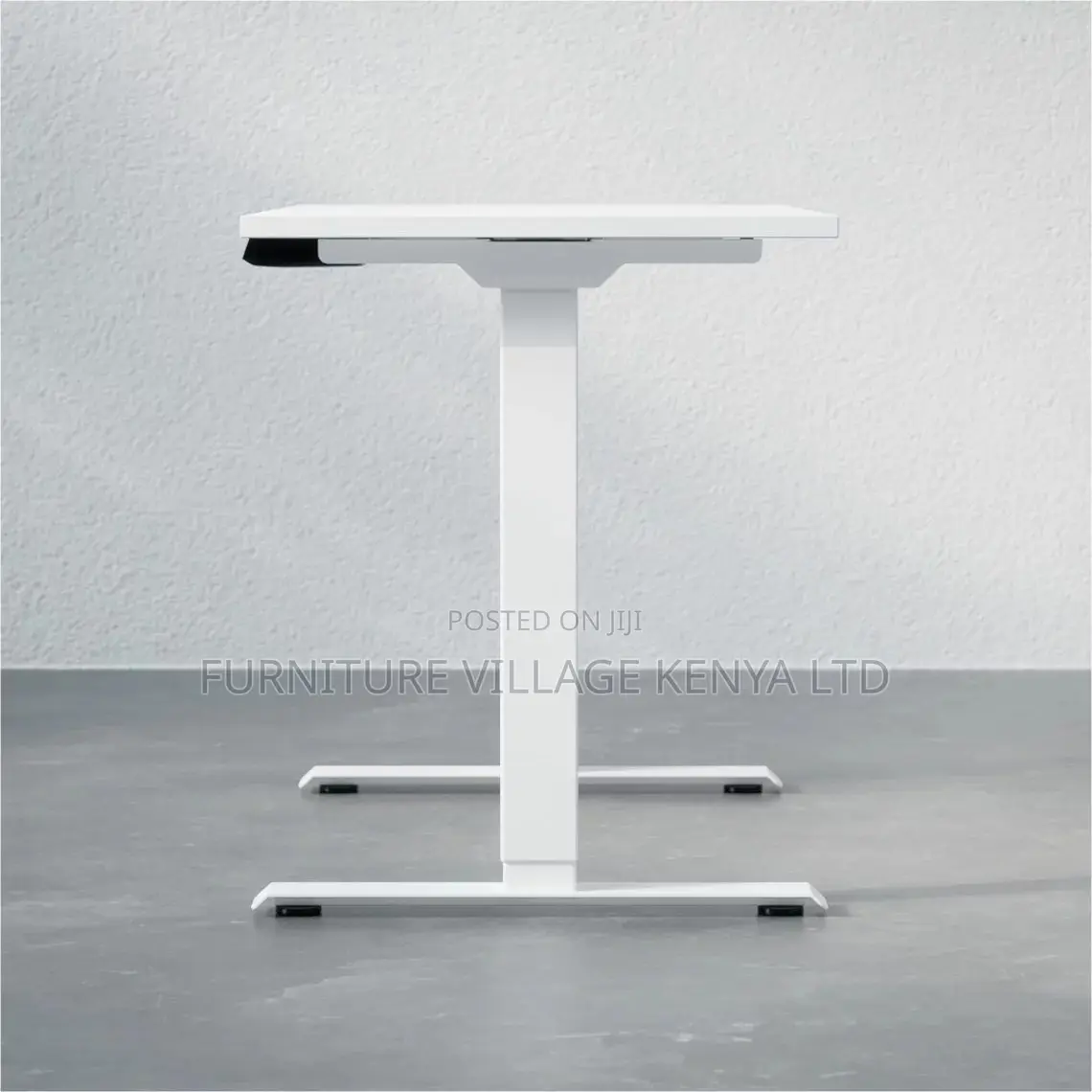 Office Desk:120cm Ergonomic Electric Wood White Office Desk