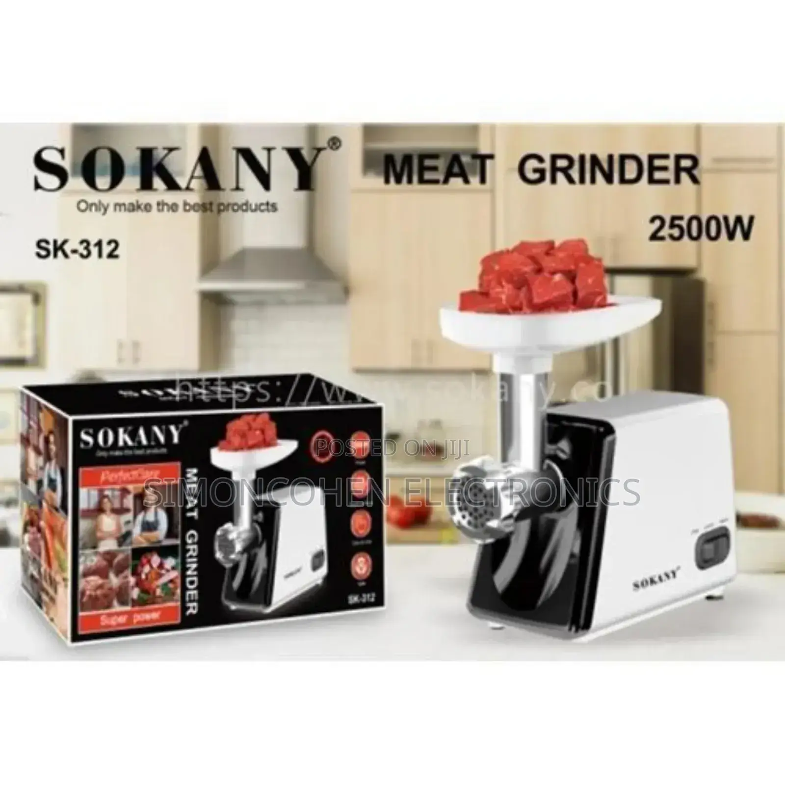Sokany Meat Mincer/Grinder 2500watts