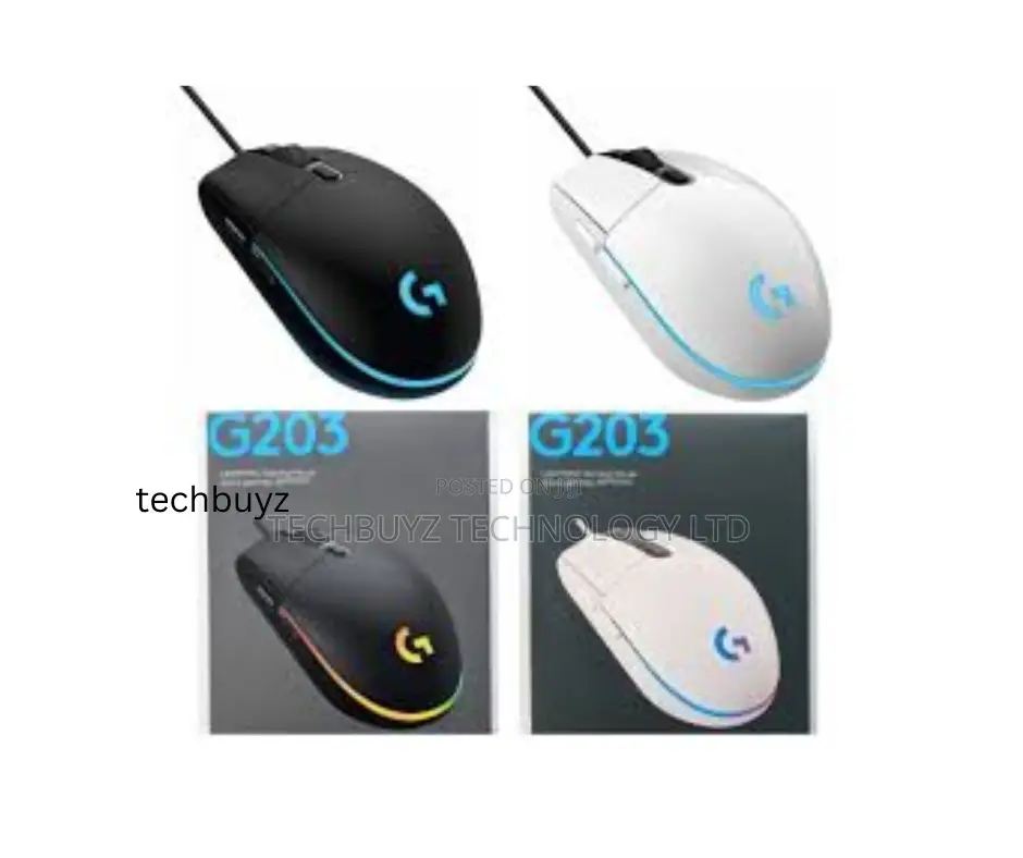 Logitech G203 Wired Gaming Mouse, Lightsync RGB