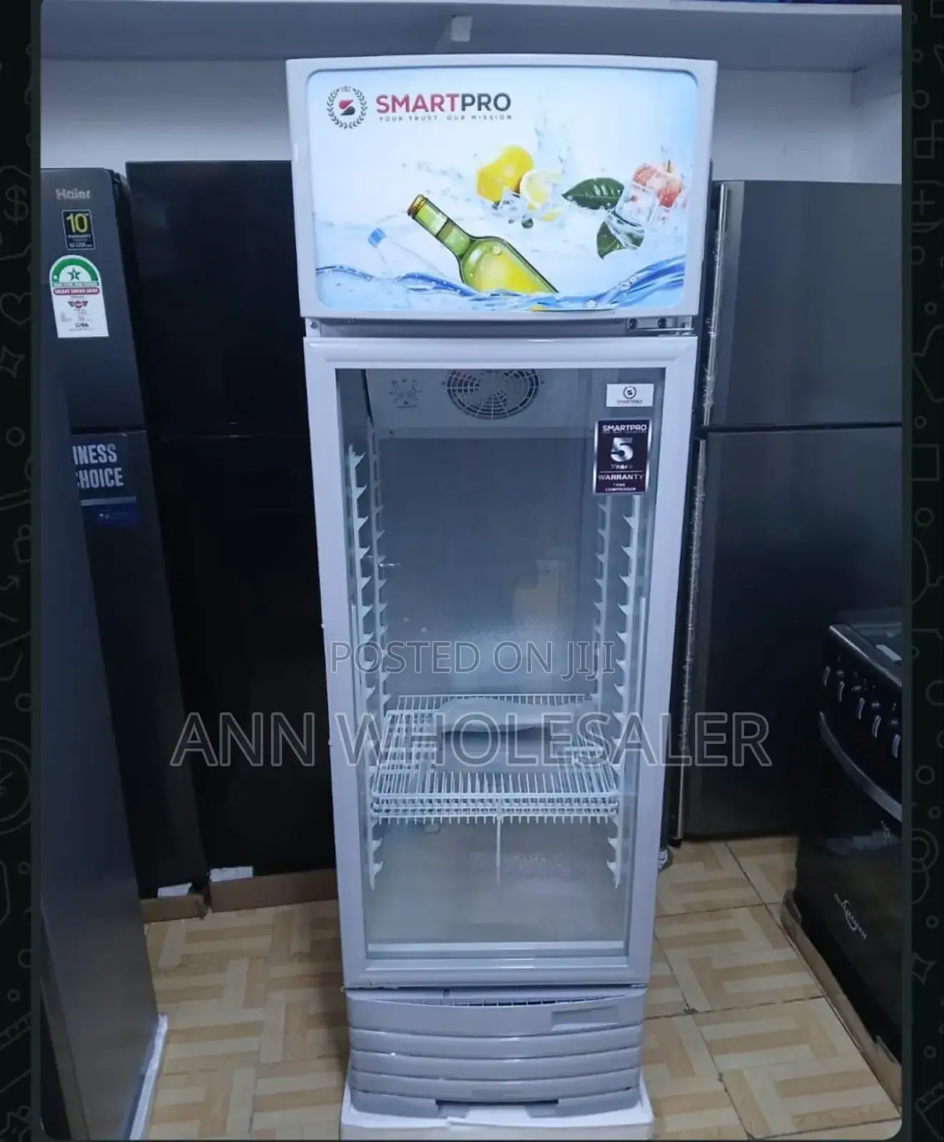 Smartpro 209l Upright Showcase Chiller