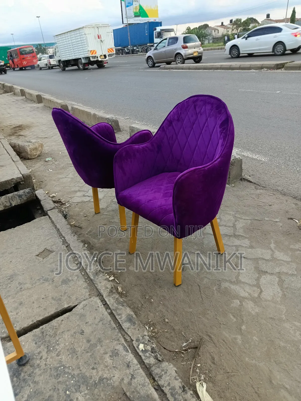 Manicure Seat , Dark Purple 