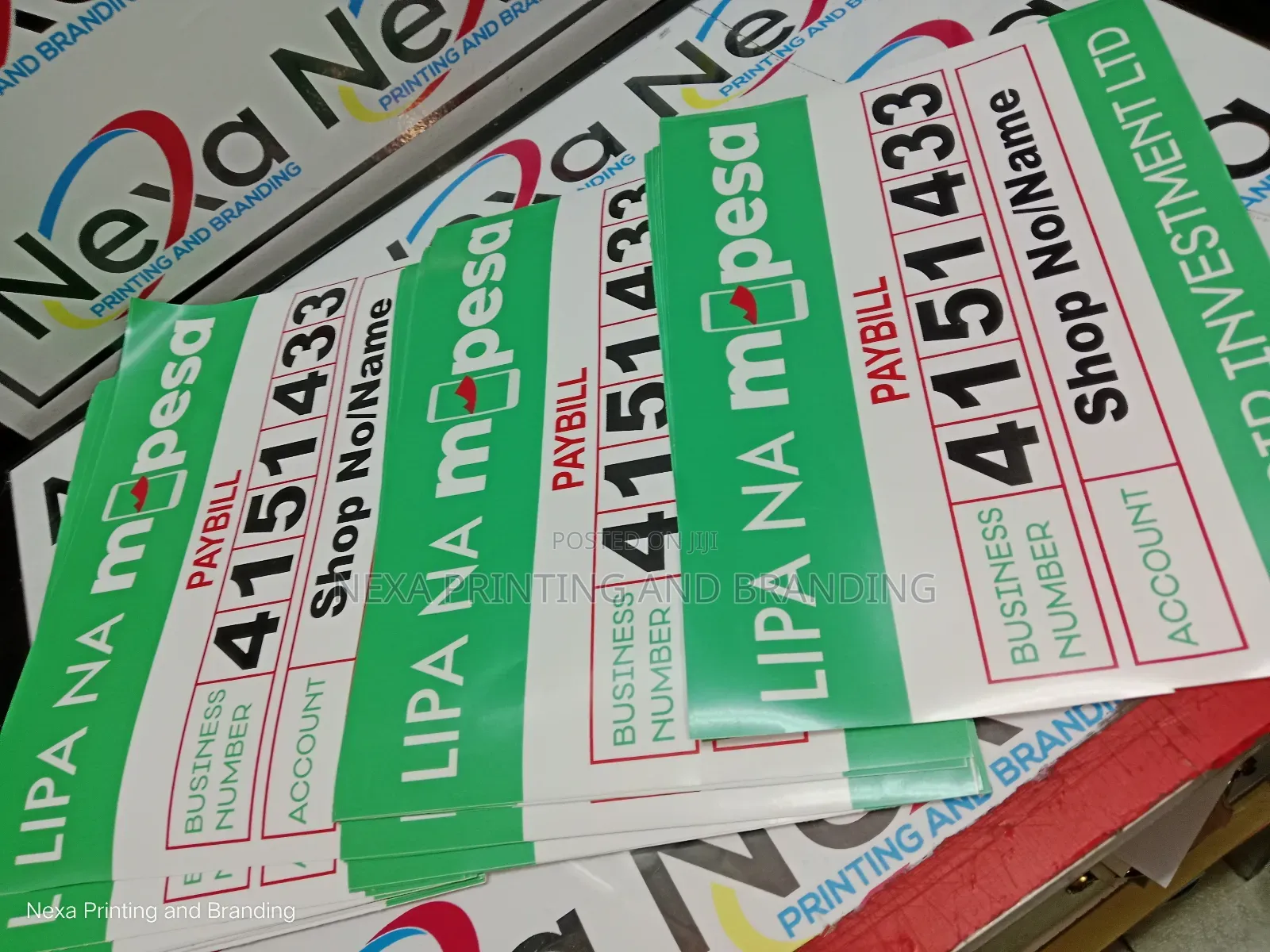 Paybill Customized Stickers