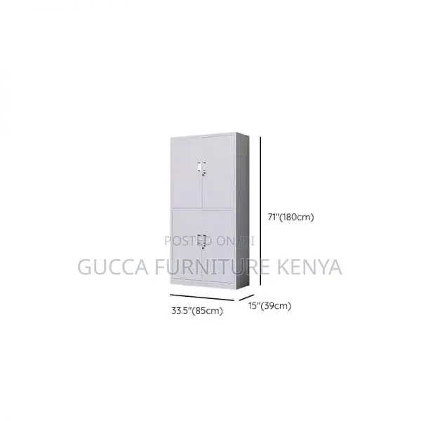 Office Cabinets:4-Door Office Cabinet With Changeable Shelf