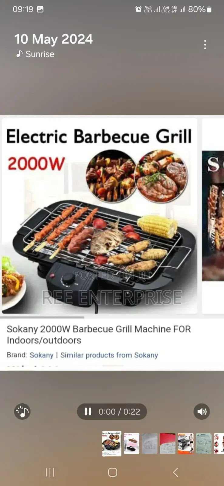 Electric Barbecue Grill
