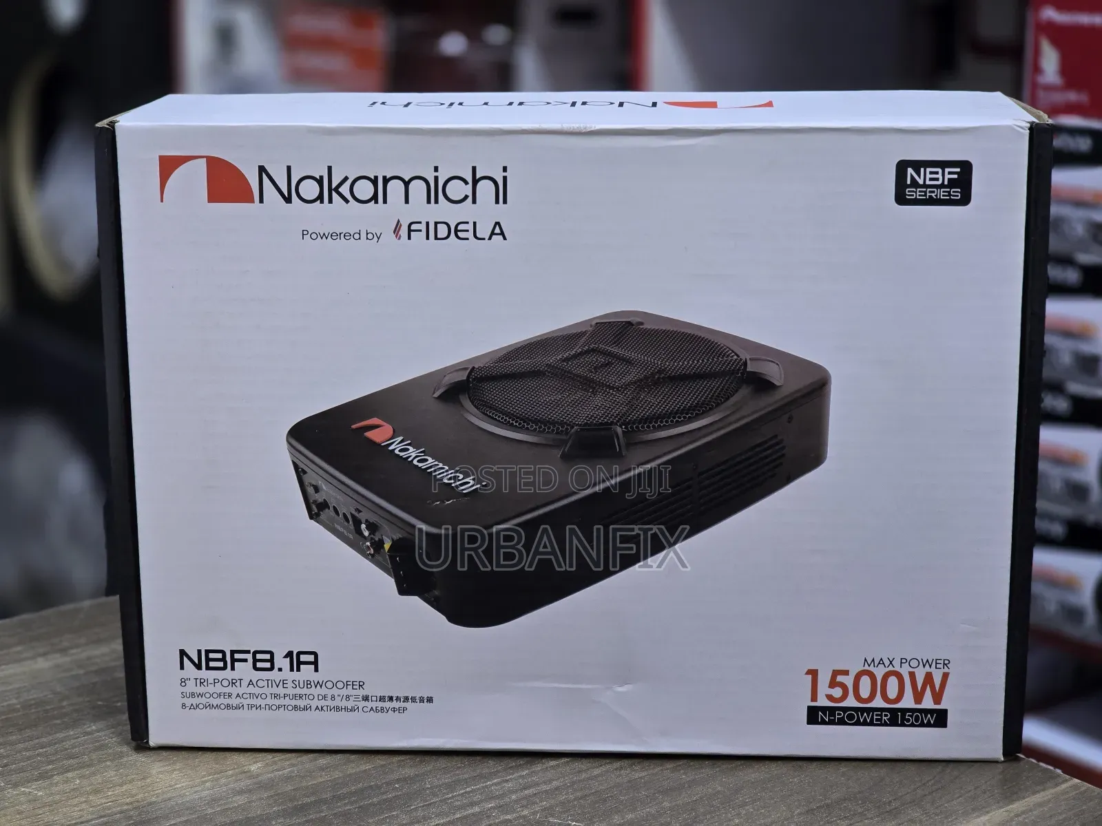 Nakamichi 1500watt Tri-Port Active Bass Underseat Subwoofer