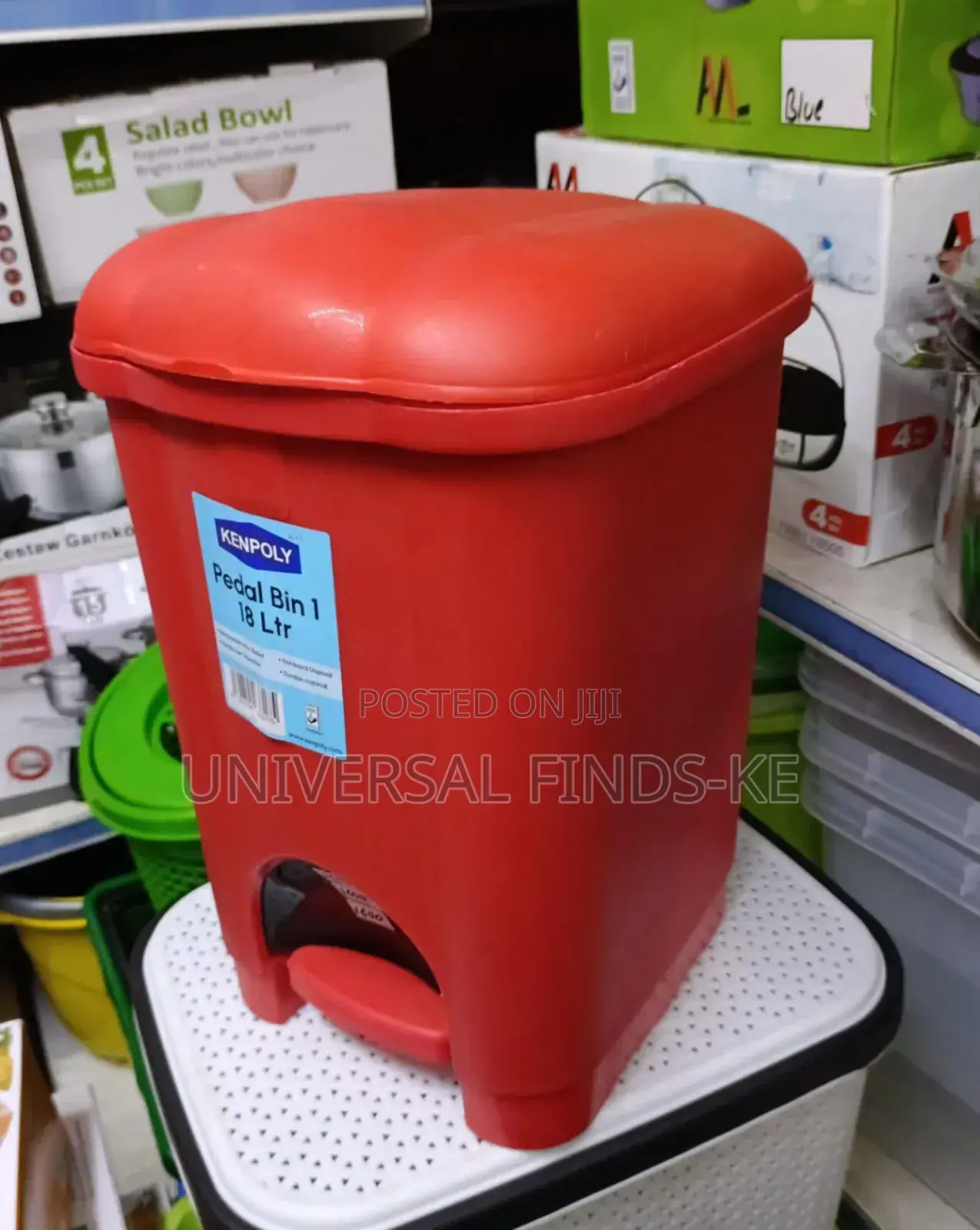 Kenpoly 18l Pedal Dustbin With an Inner Bin