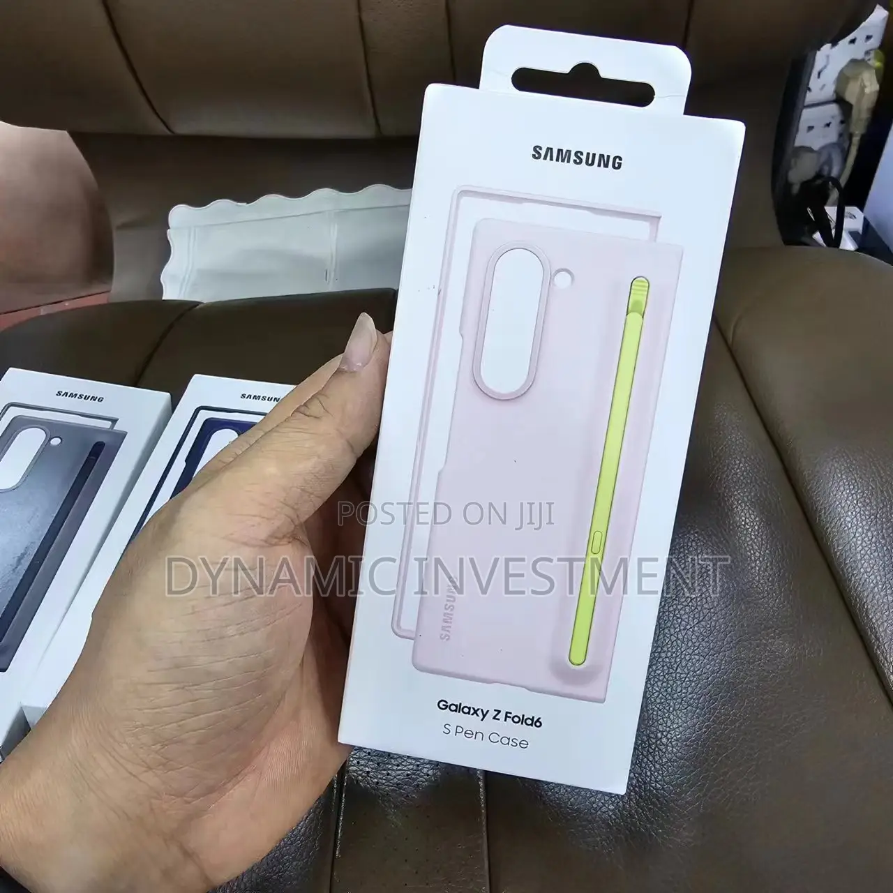 Samsung Galaxy Z Fold 6 With S-Pen Sillicone Case/Cover-Pink