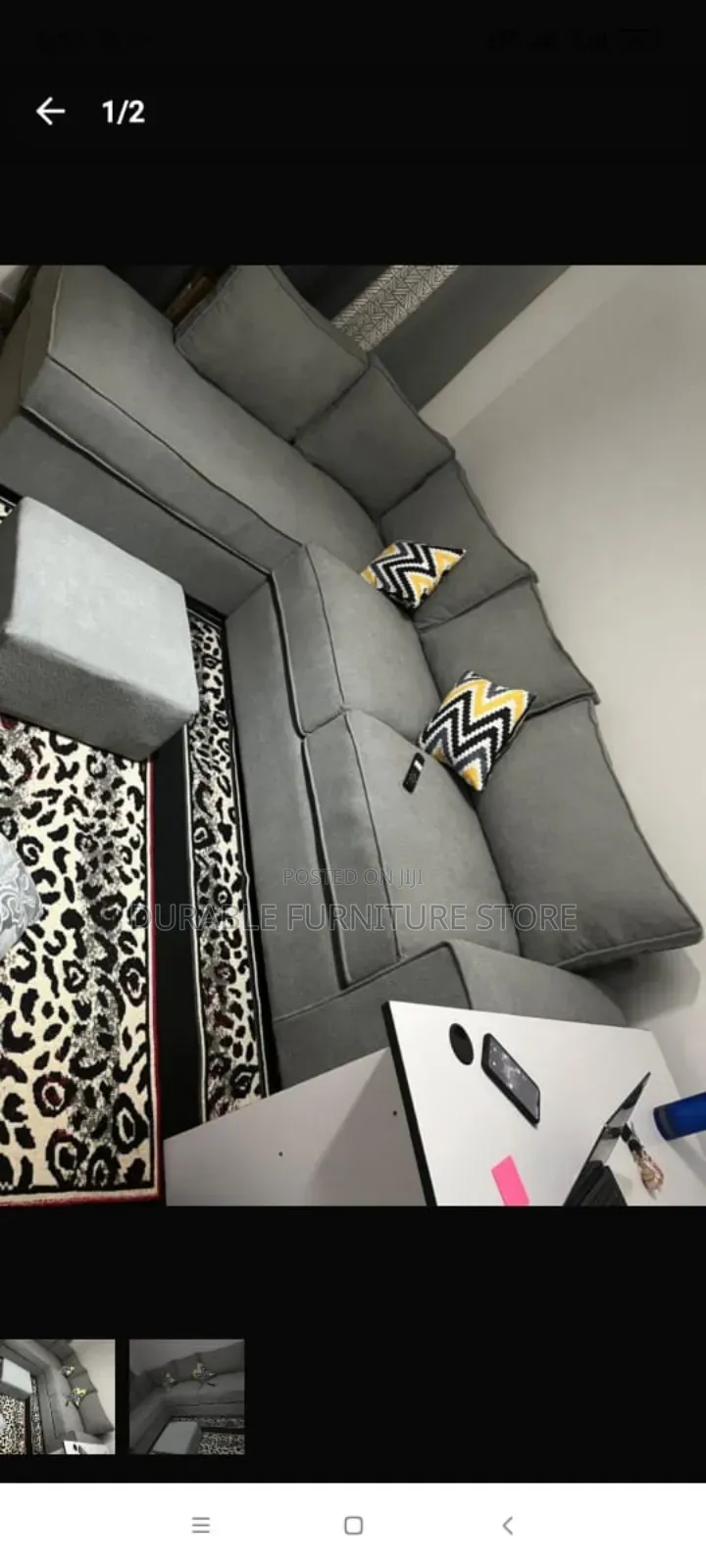 6 Seater L Shape Grey