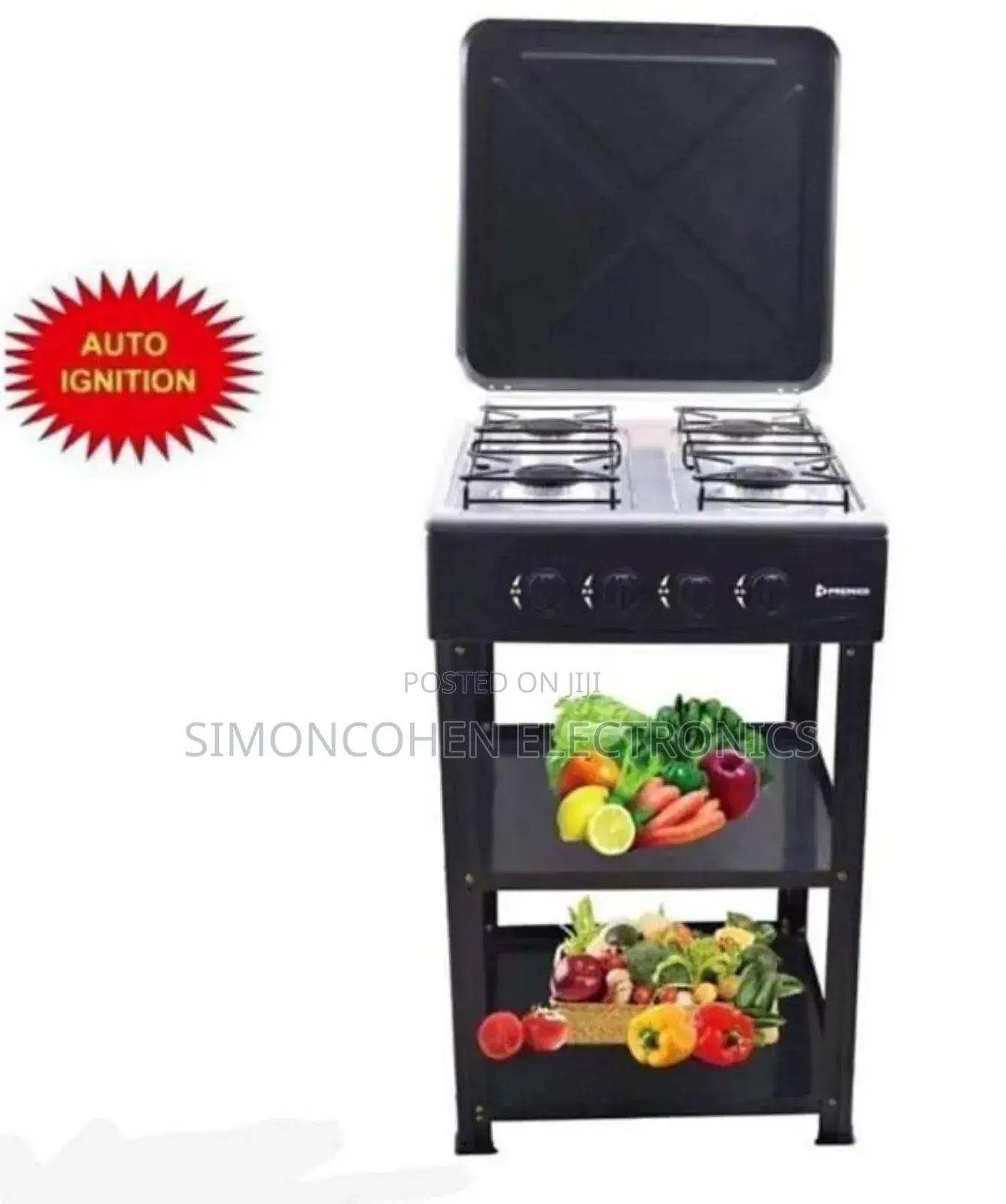Premier Standing Cooker Full Gas With Shelfs