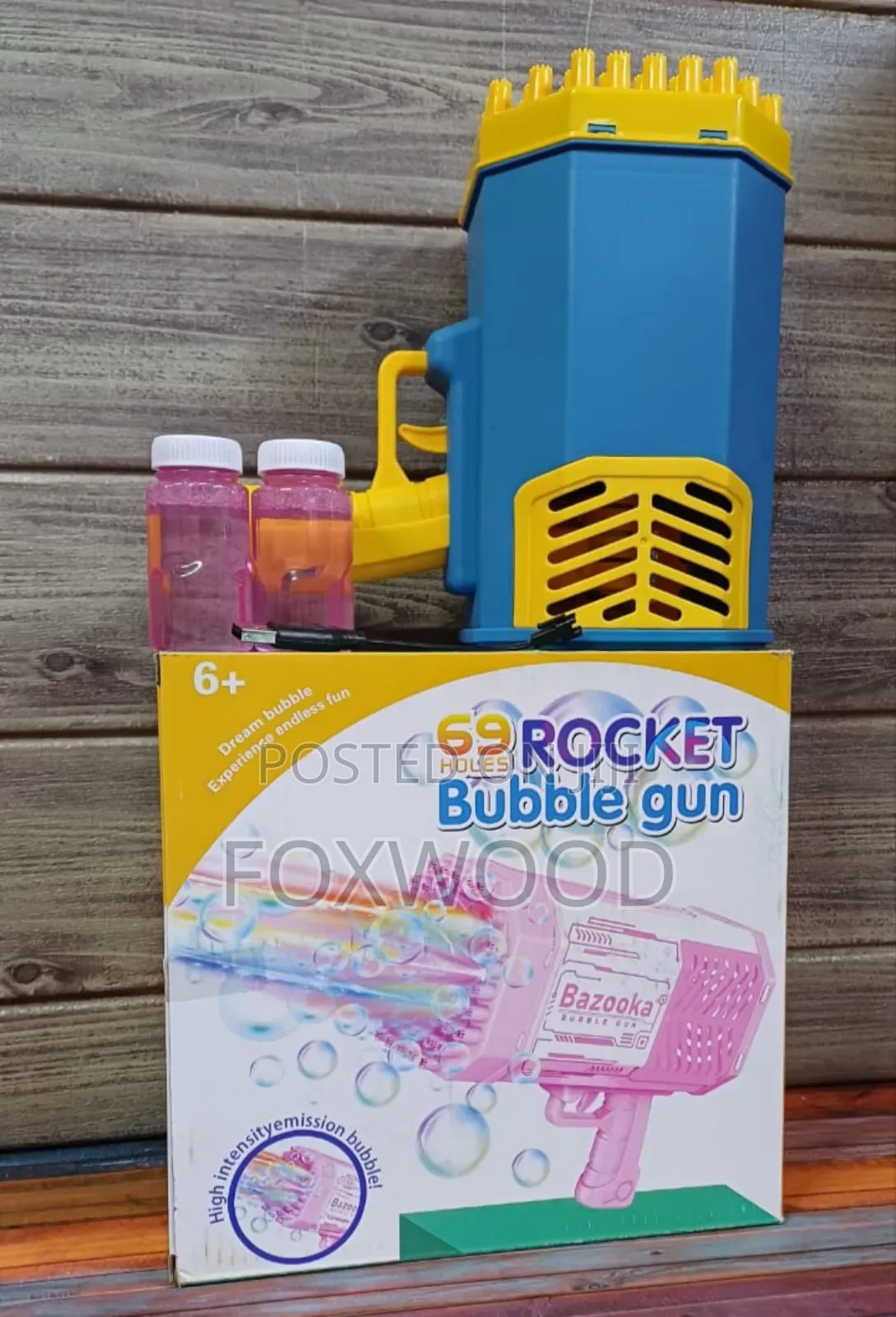 Bubble Machine Toy 69 Holes Rocket
