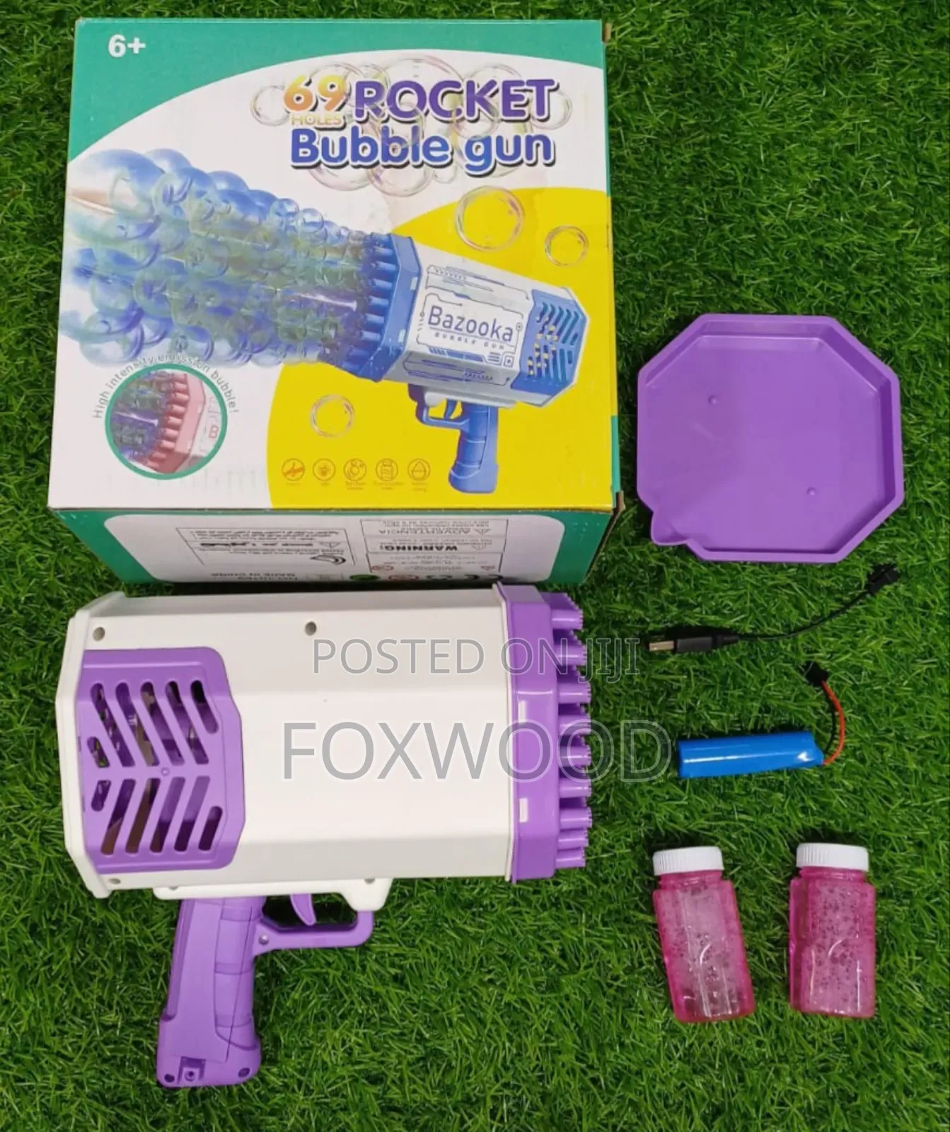 Bubble Machine Toy 69 Holes Rocket