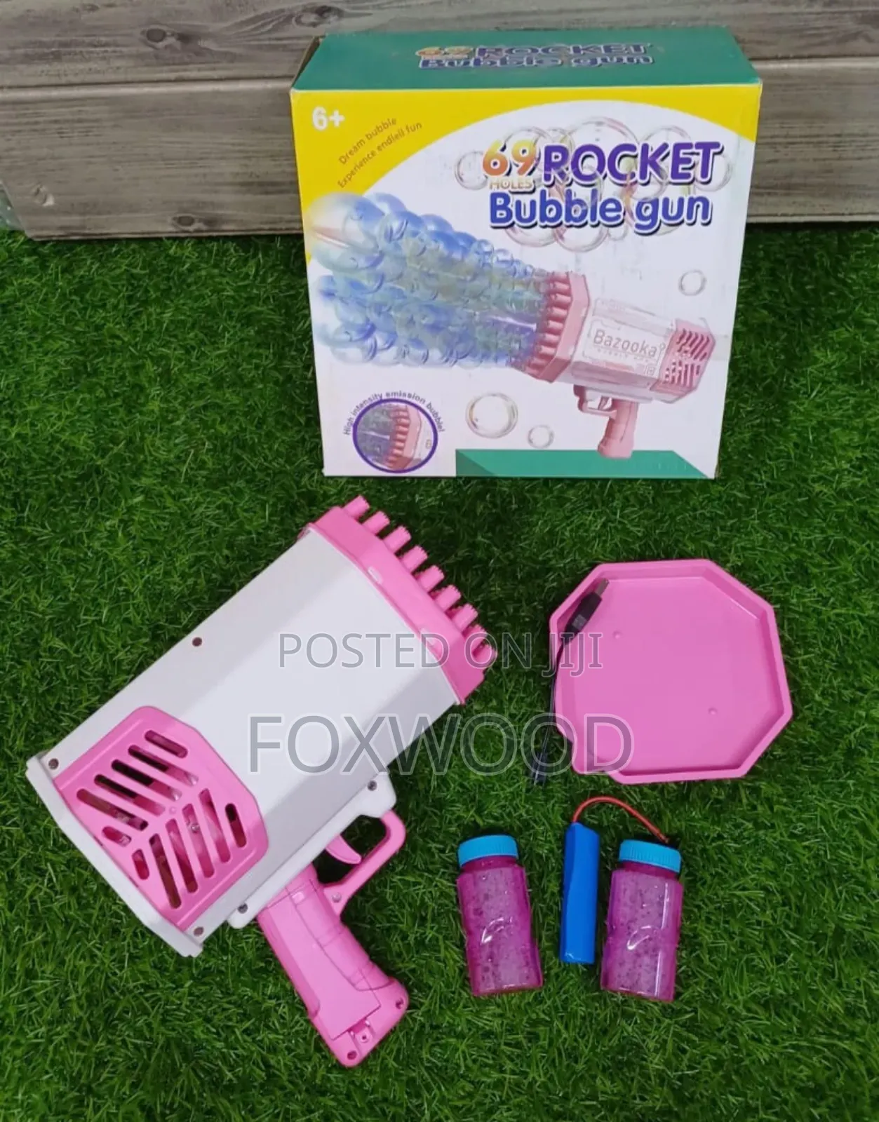 Bubble Machine Toy 69 Holes Rocket