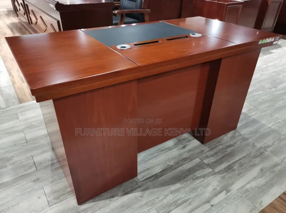 Office Desk:140cm Solid Wood-Look Executive Office Desk