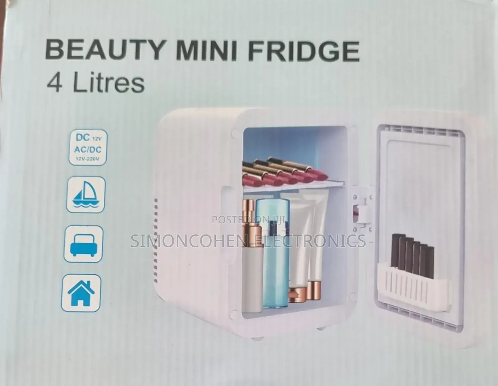 4l Portable Beauty Car Fridge With Mirror