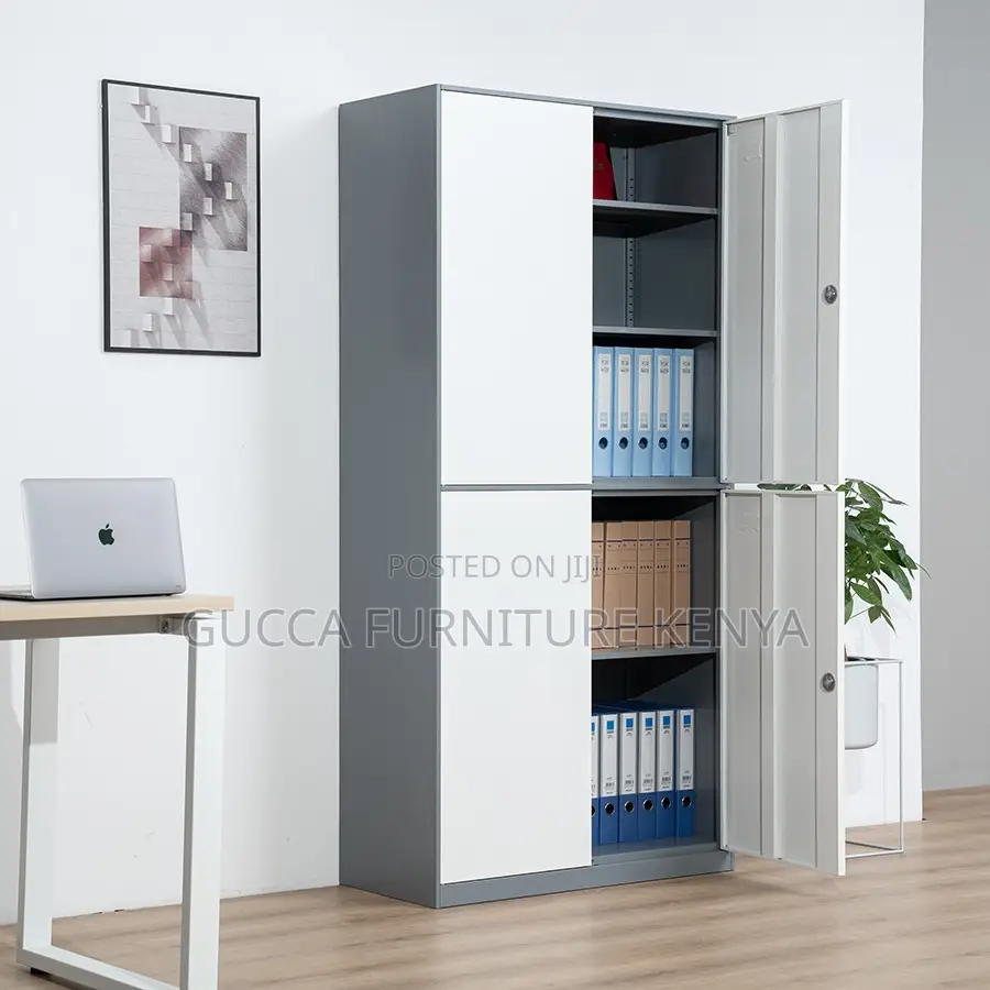Cabinets:4-Door Steel File Storage Cabinet for Staff Room