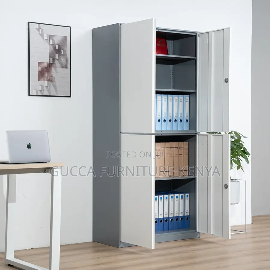 Cabinets:4-Door Steel File Storage Cabinet for Staff Room