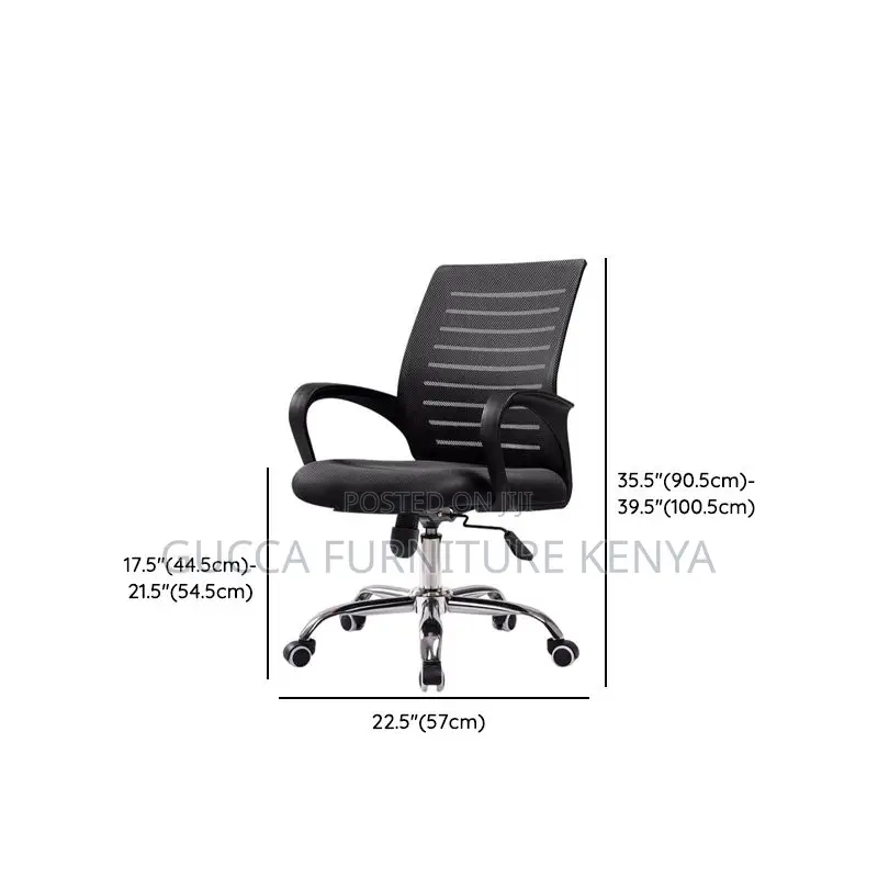 Office Chair:Strong Breathable Mesh With Adjustable Back