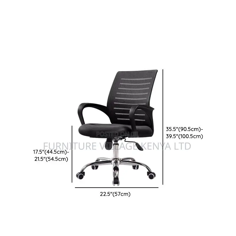 Office Chair:Sturdy Mesh Fabric Swivel Office Chair