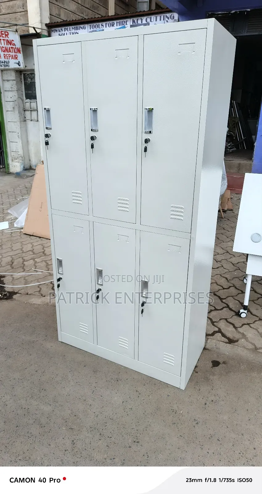 Imppoted Modern Metallic Filling/ Storage Cabinet 6 Door