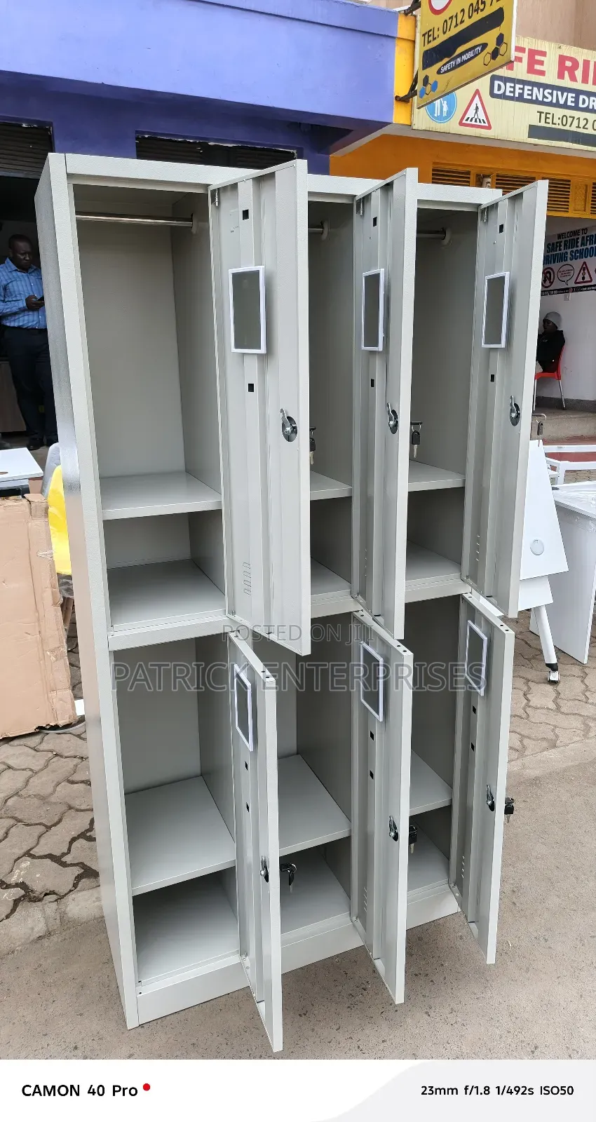Imppoted Modern Metallic Filling/ Storage Cabinet 6 Door