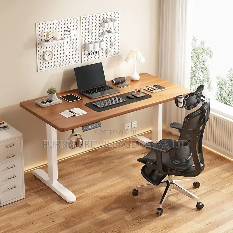 Office Desk:Power-Adjustable Height Modern Desk-120cm
